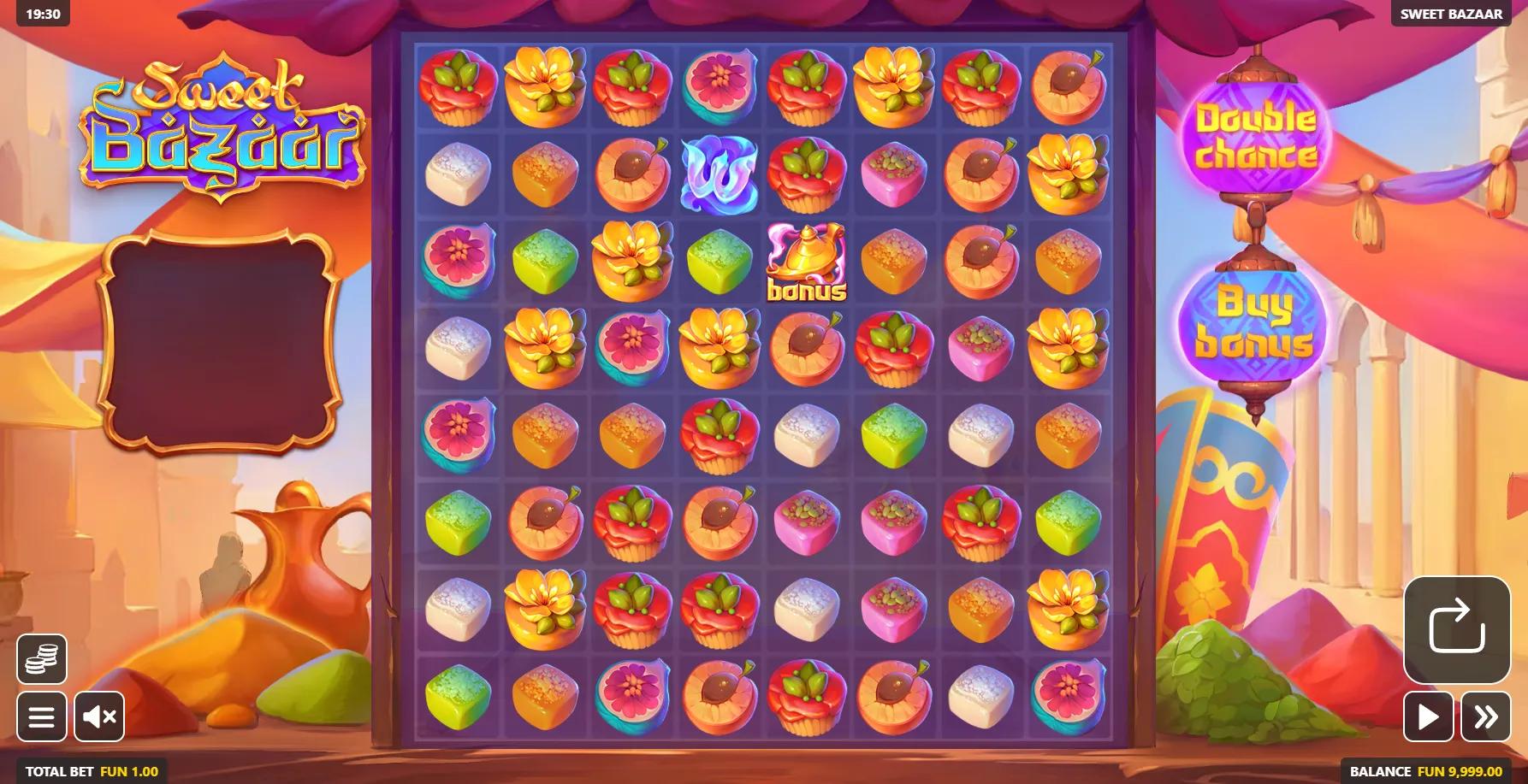 Sweet Bazaar slot gameplay screenshot