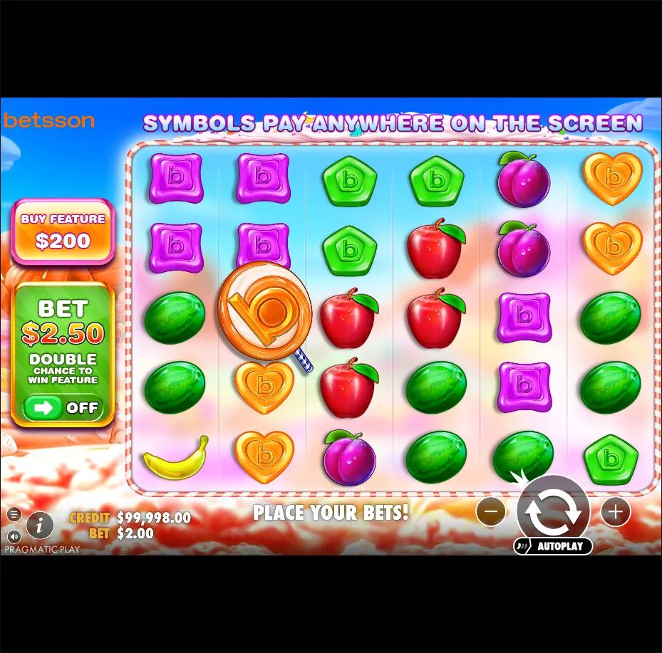 Sweet Bonanzasson slot gameplay screenshot
