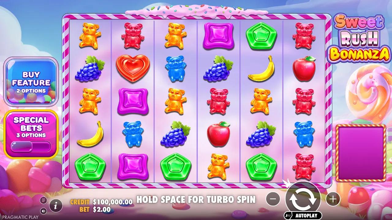 Sweet Rush Bonanza slot gameplay screenshot