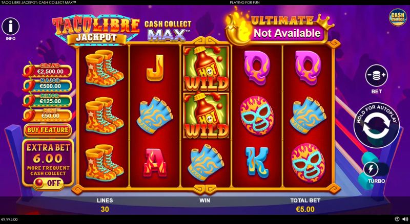 Taco Libre Jackpot: Cash Collect Max gameplay screenshot