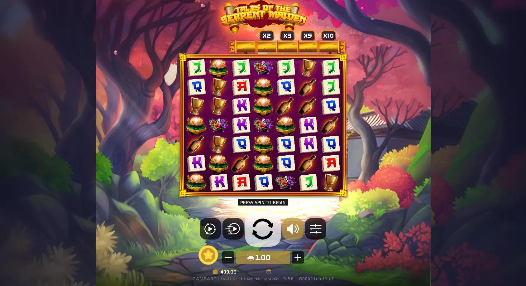 Tales Of The Serpent Maiden slot gameplay screenshot