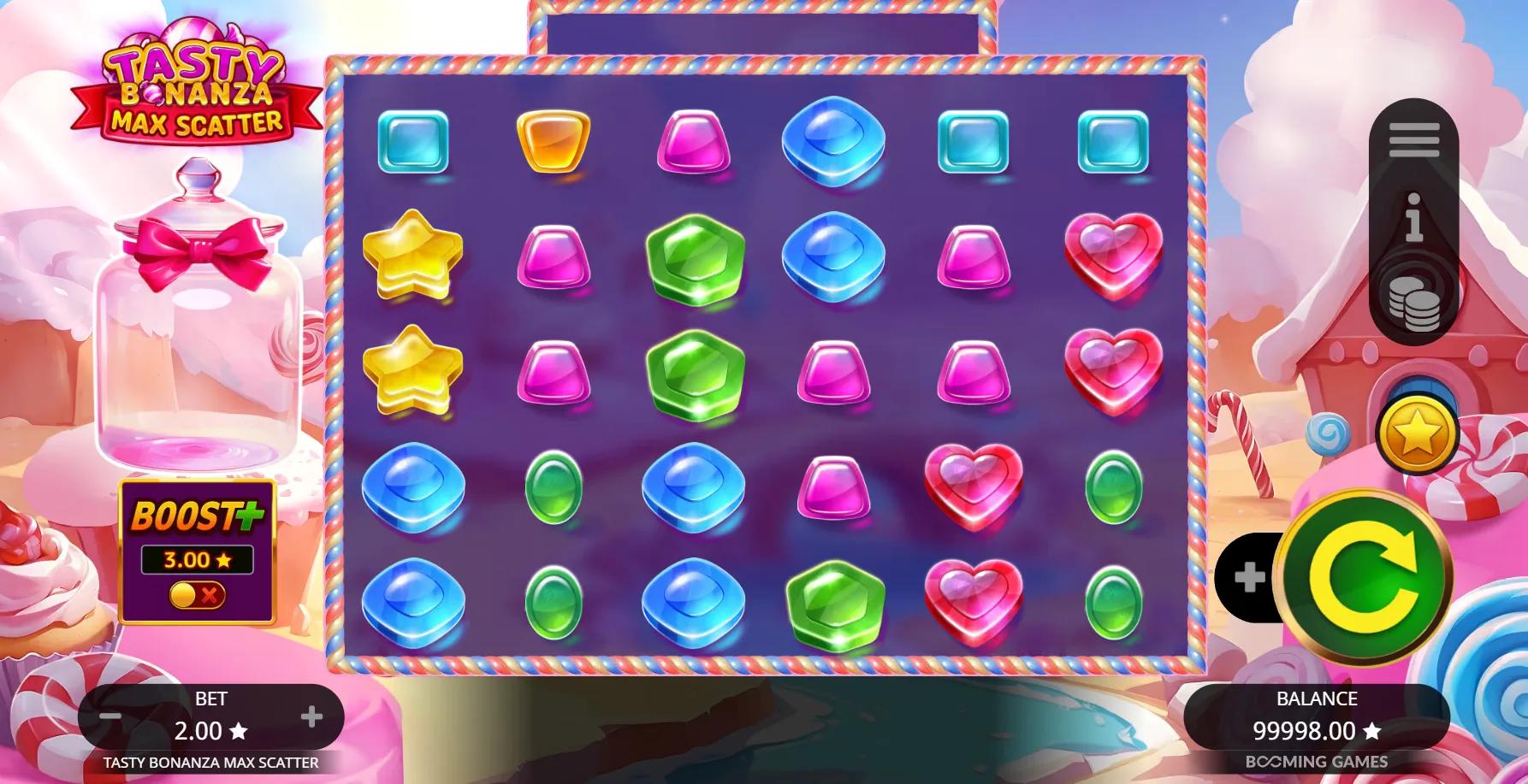 Tasty Bonanza Max Scatter slot gameplay screenshot