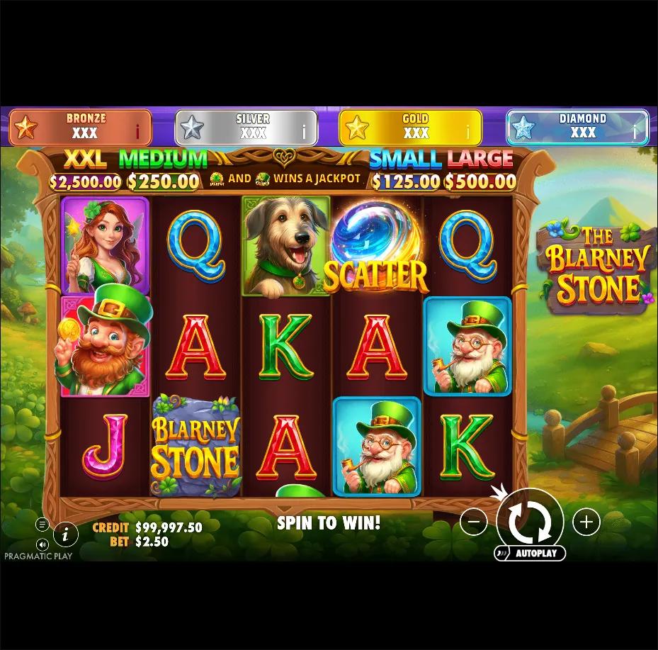 The Blarney Stone - Jackpot Star slot gameplay screenshot