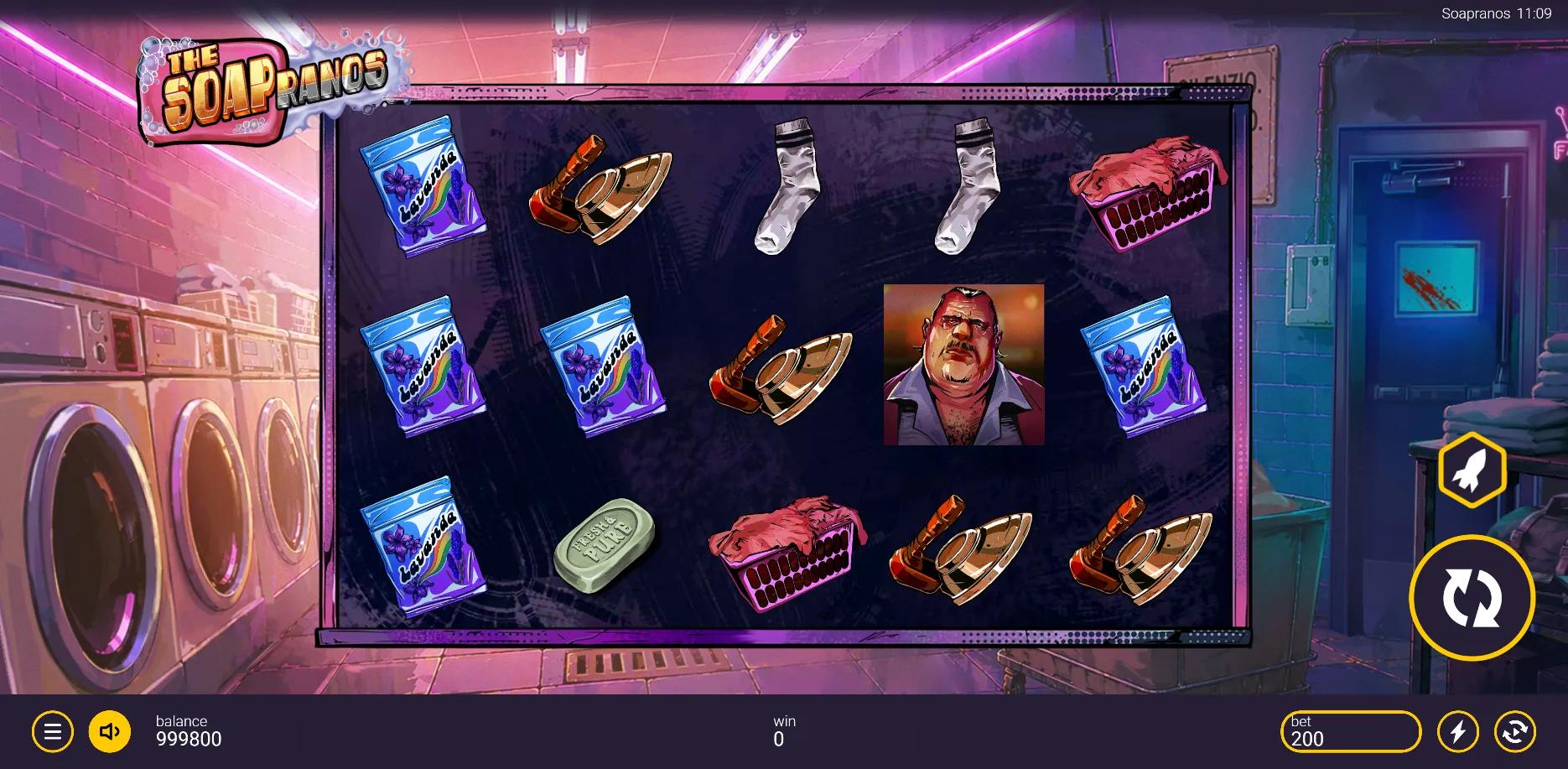 The Soapranos slot gameplay screenshot