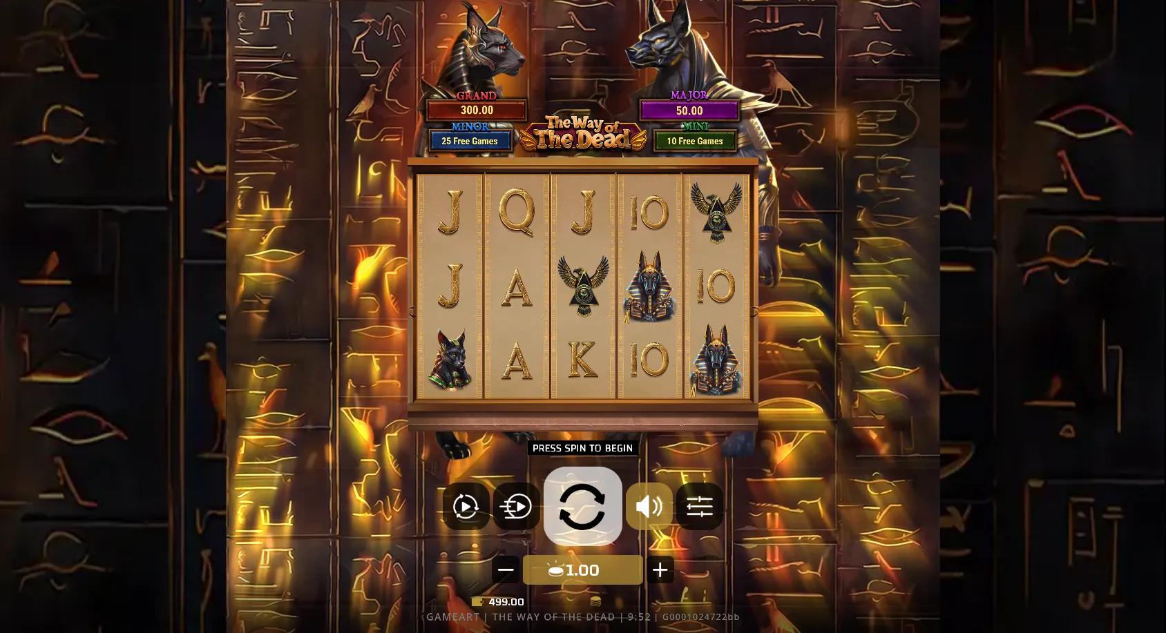 The Way of The Dead slot gameplay screenshot