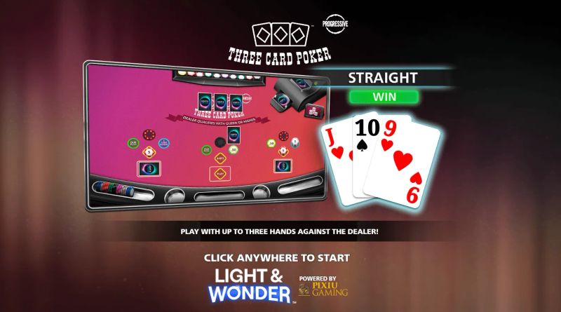 Three Card Poker gameplay screenshot