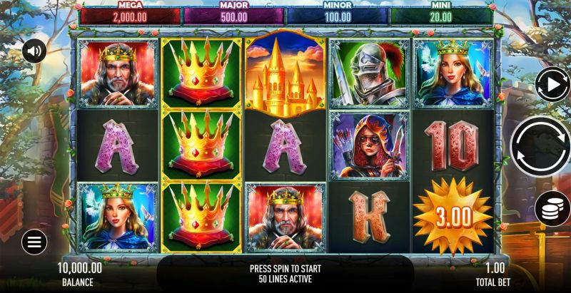 Throne of Camelot gameplay screenshot