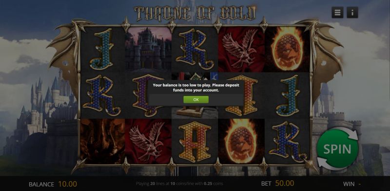 Throne Of Gold gameplay screenshot