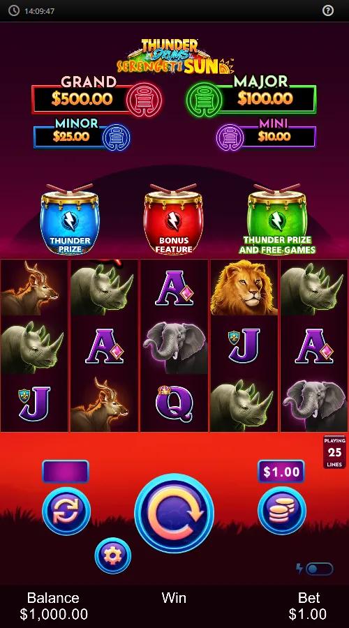 Thunder Drums: Serengeti Sun gameplay screenshot