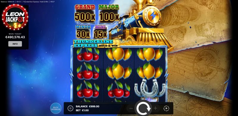 Thunderline Express: Hold & Win gameplay screenshot