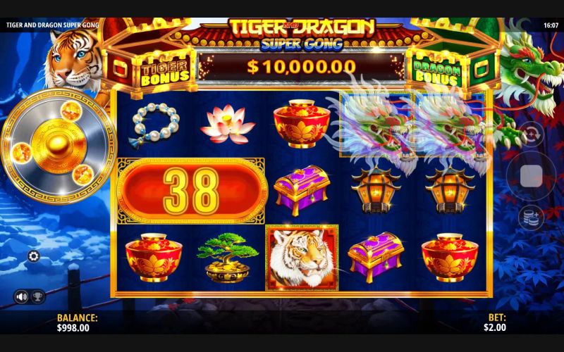 Tiger and Dragon Super Gong gameplay screenshot