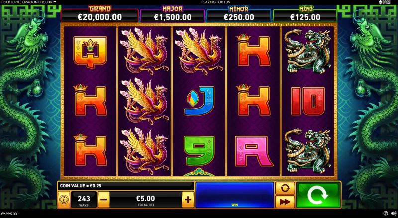 Tiger, Turtle, Dragon, Phoenix gameplay screenshot