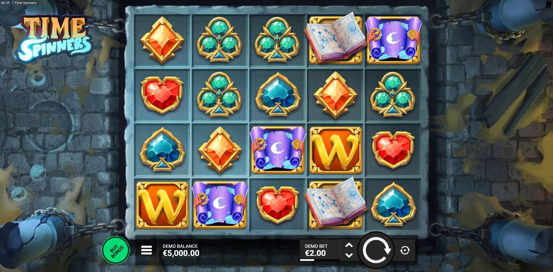 Time Spinners slot gameplay screenshot