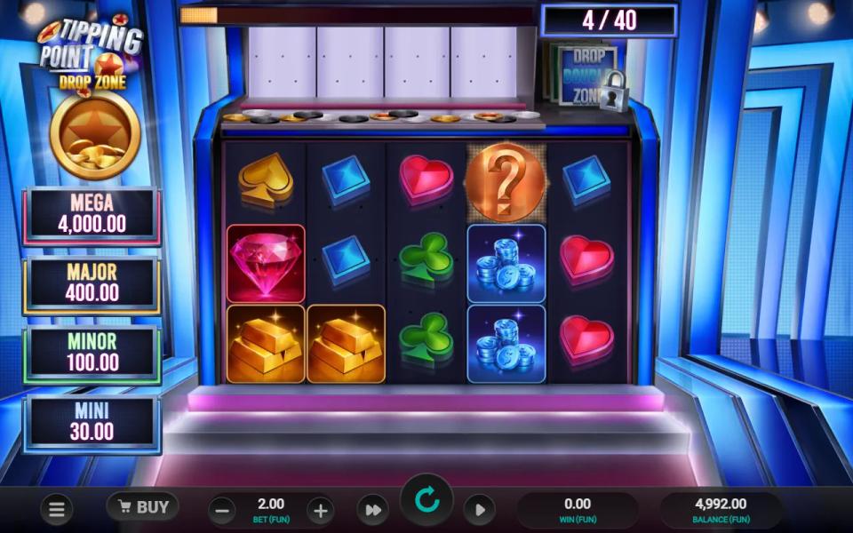 5x3 reels with a single orange Mystery Bonus question mark on the fourth reel and no partner on the second