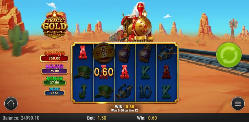 Track n' Gold gameplay screenshot