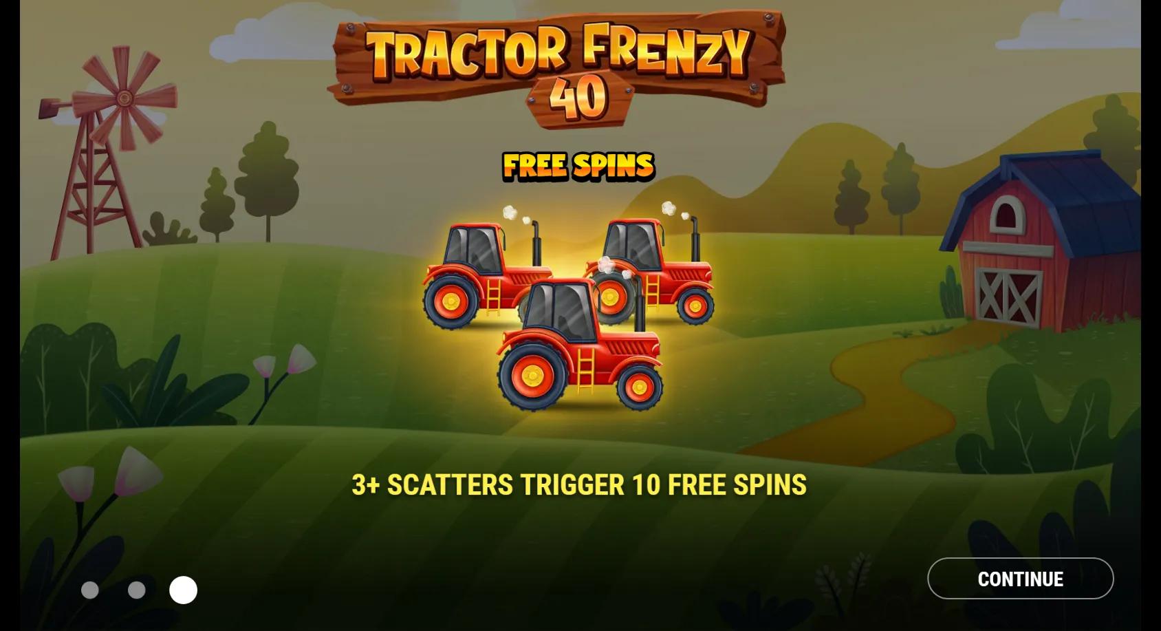 Tractor Frenzy 40 slot gameplay screenshot