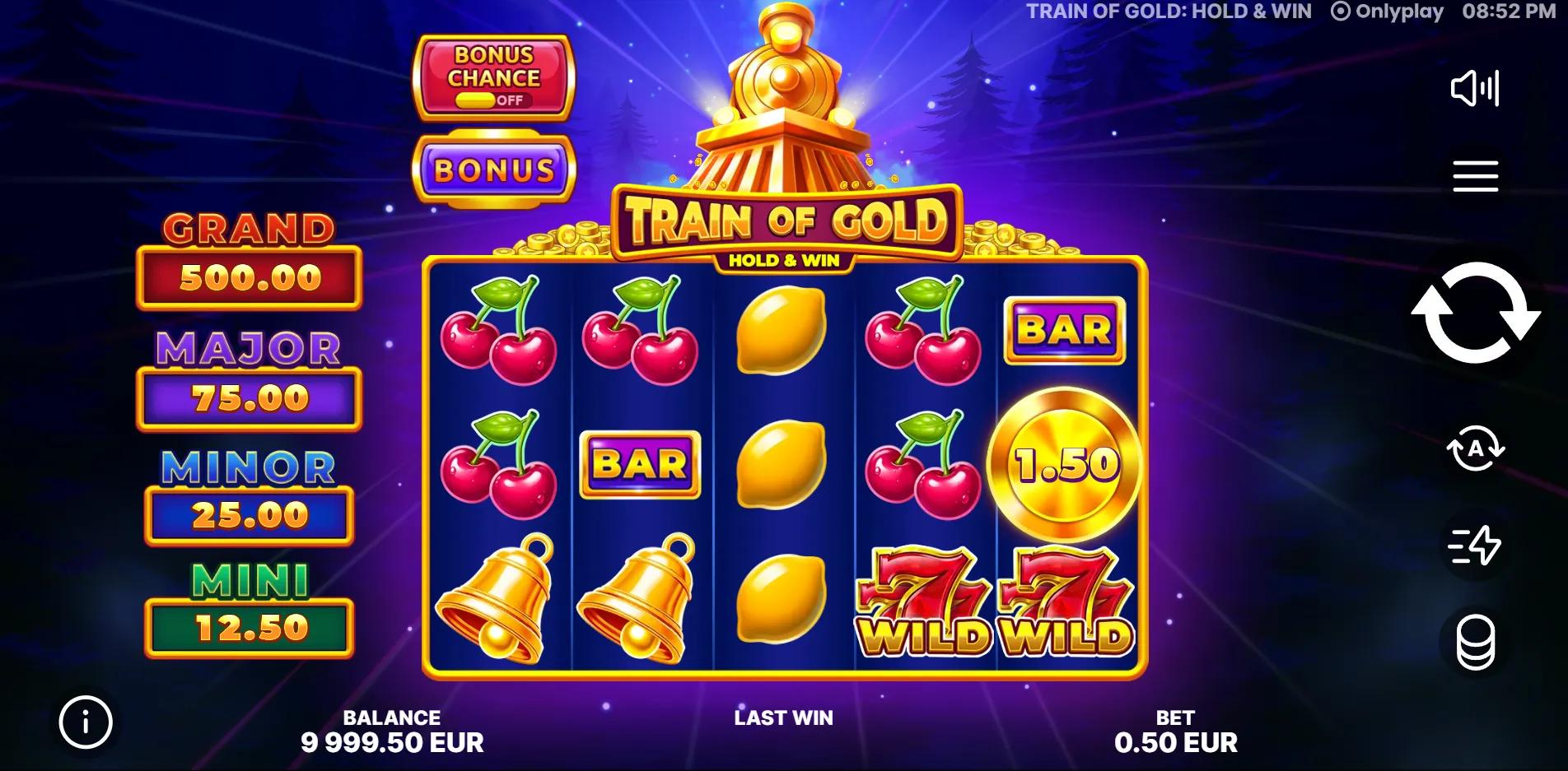 Train of Gold: Hold & Win slot gameplay screenshot