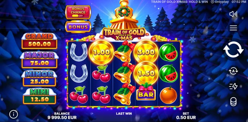 Train of Gold X-Mas: Hold & Win gameplay screenshot