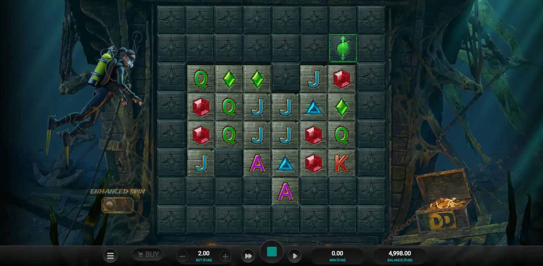 Treasure Tumble Dream Drop slot gameplay screenshot