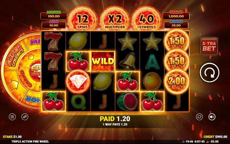 Triple Action Fire Wheel gameplay screenshot
