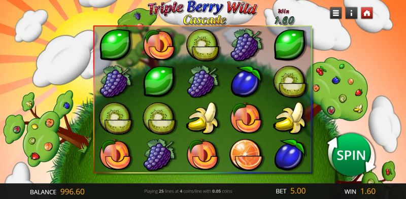 Triple Berry Wild Cascade gameplay screenshot