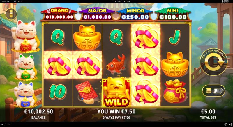 Triple Meow Riches gameplay screenshot