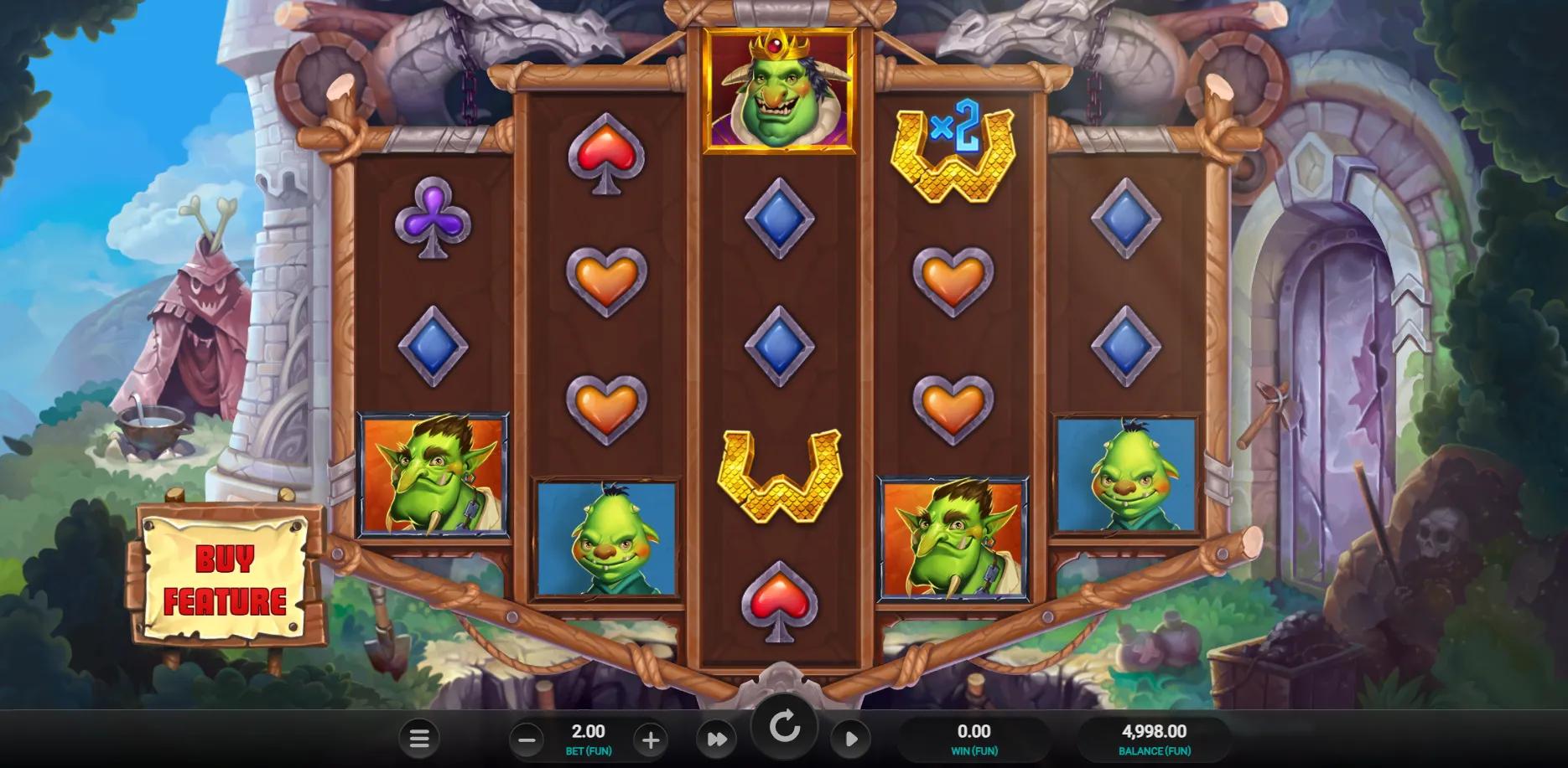 Troll's Gold slot gameplay screenshot