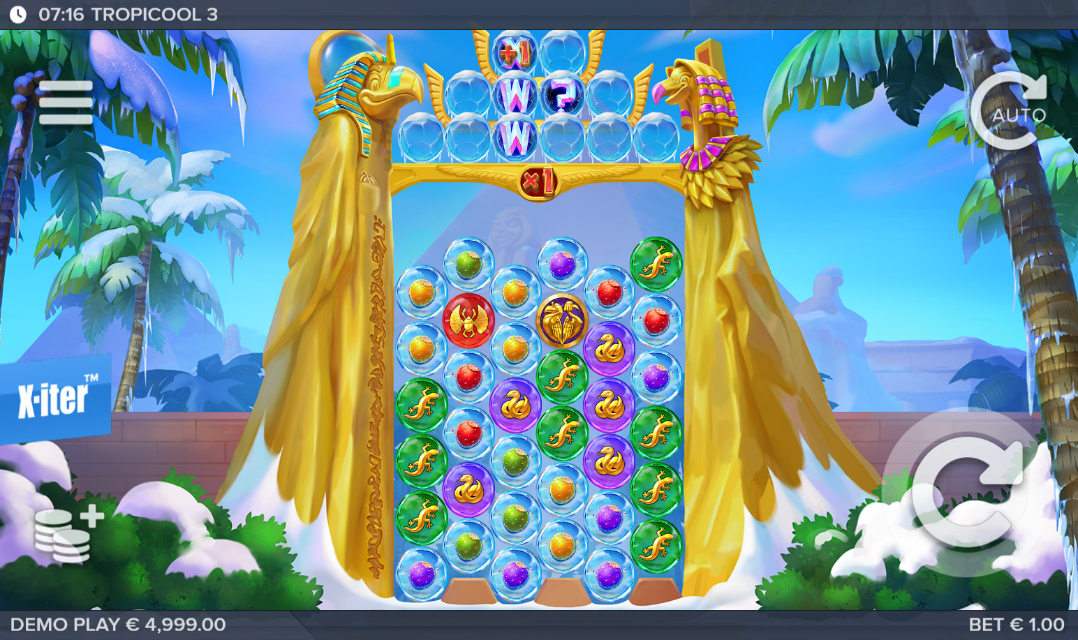 Tropicool 3 slot gameplay screenshot
