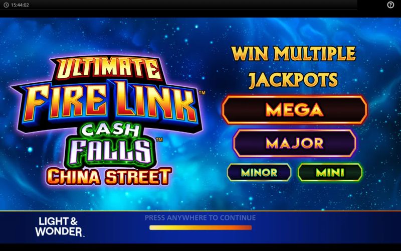 Ultimate Fire Link Cash Falls China Street gameplay screenshot