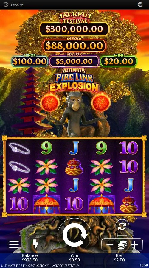 Ultimate Fire Link: Explosion gameplay screenshot