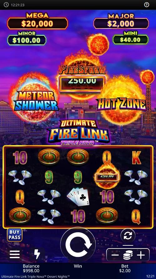 Ultimate Fire Link Triple Nova: Desert Nights gameplay screenshot