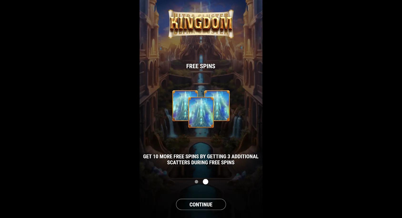 Ultra Cluster Kingdom slot gameplay screenshot