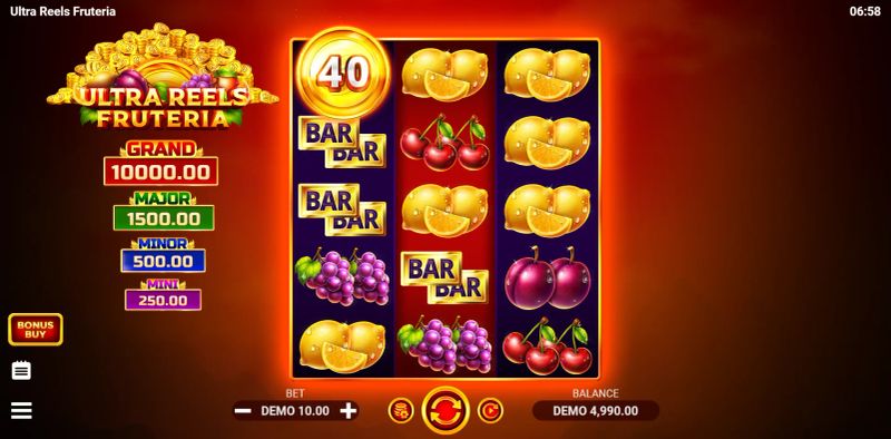 Ultra Reels Fruteria gameplay screenshot