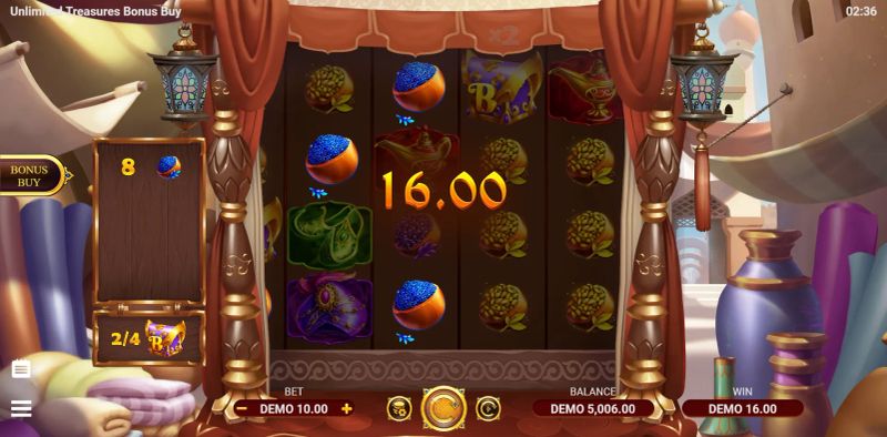 Unlimited Treasures Bonus Buy gameplay screenshot