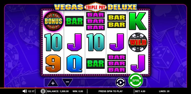 Vegas Triple Pay Deluxe gameplay screenshot