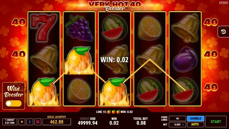 Very Hot 40 Booster gameplay screenshot