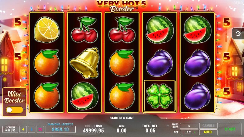 Very Hot 5 Christmas Booster gameplay screenshot