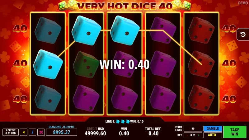 Very Hot Dice 40 gameplay screenshot
