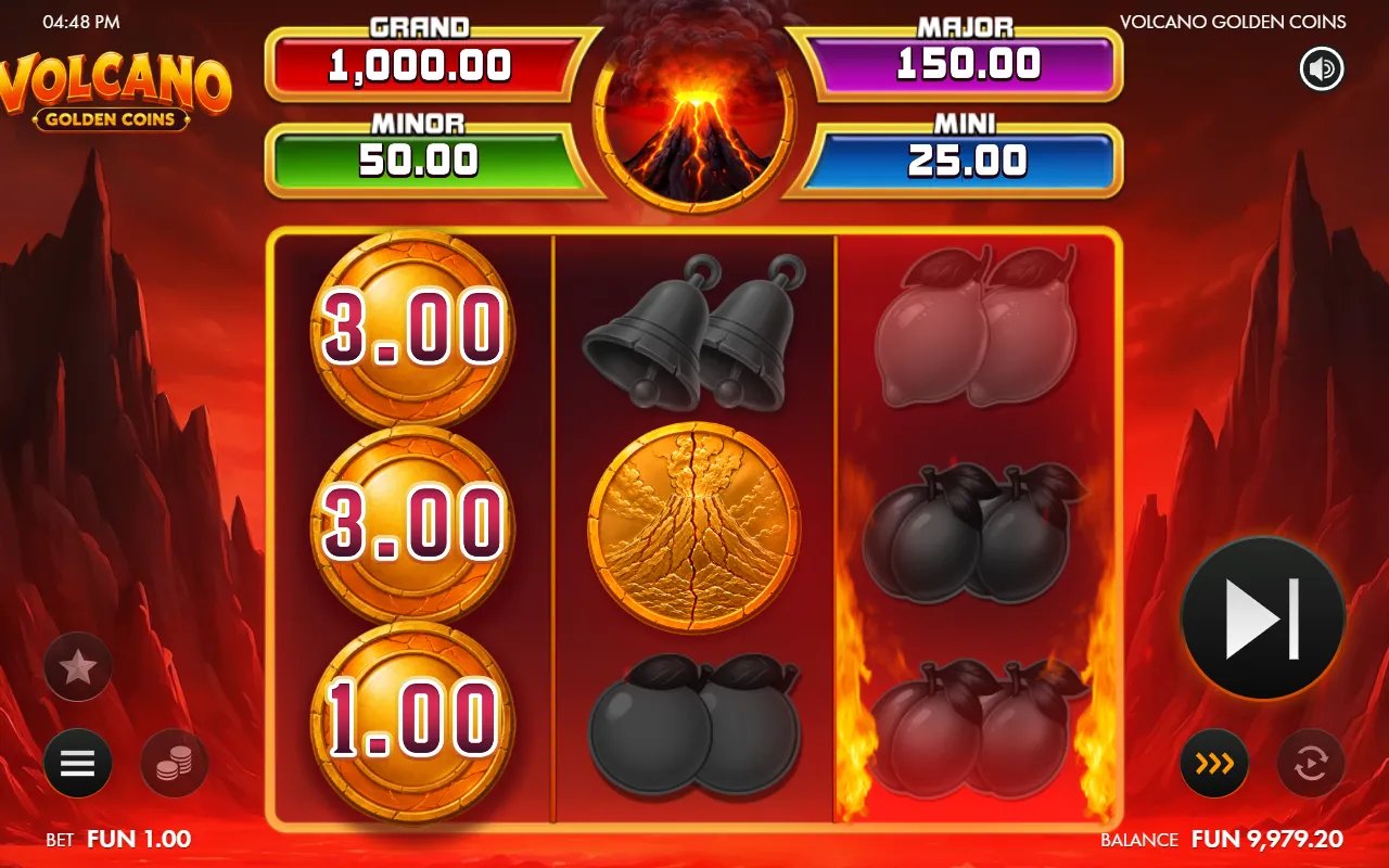Volcano Golden Coins - screenshot 1