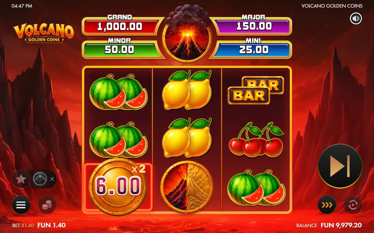 Volcano Golden Coins - screenshot 2