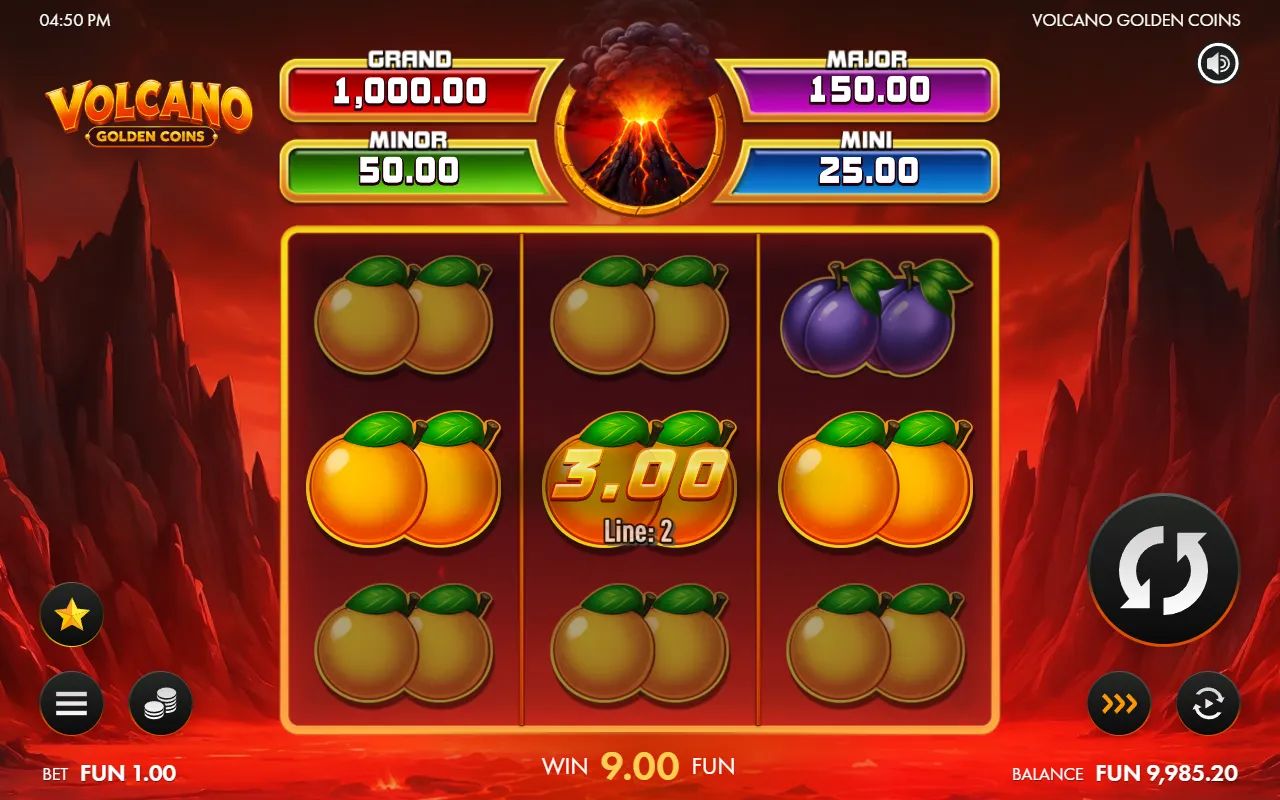 Volcano Golden Coins - screenshot 3