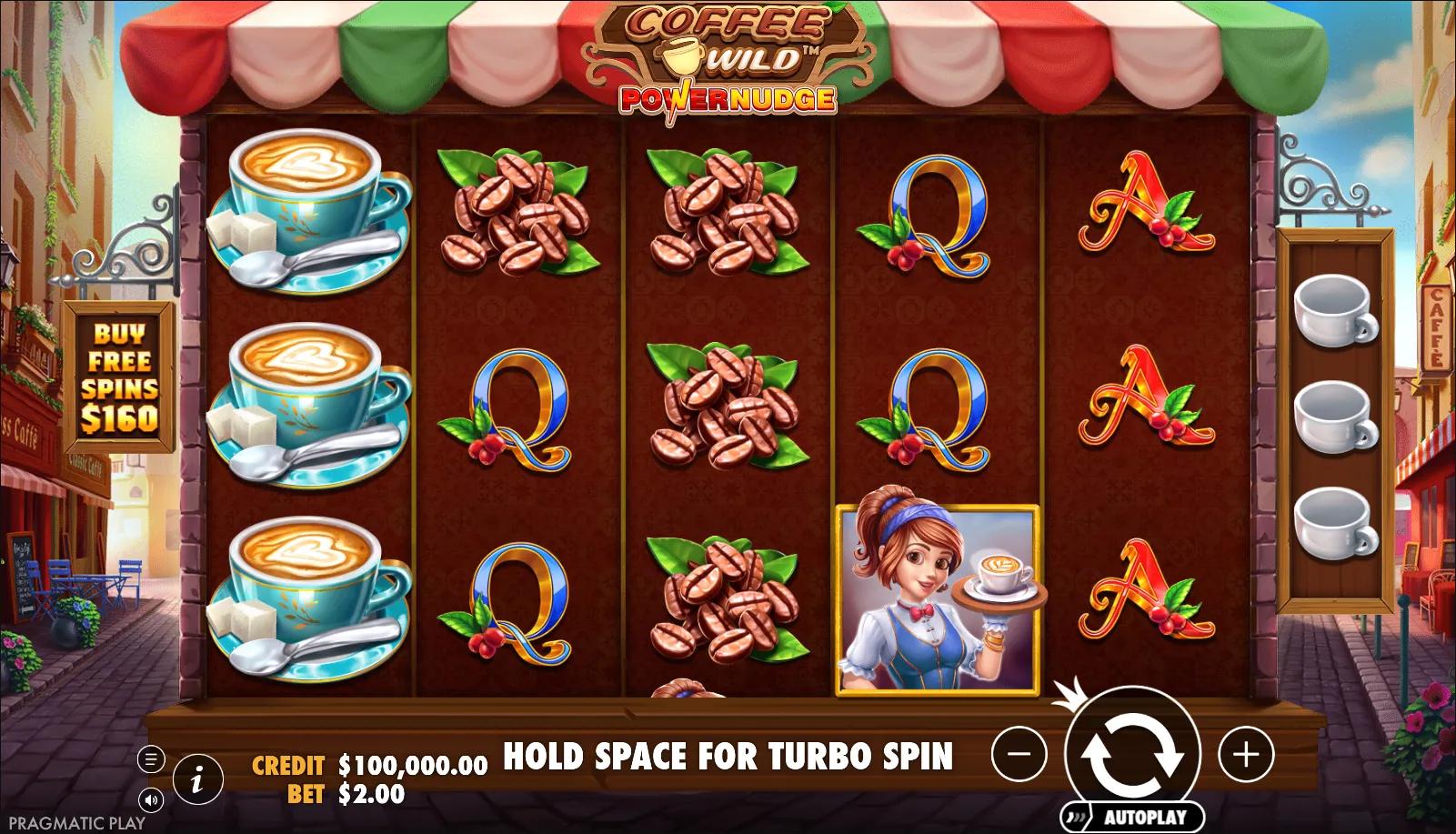 Coffee Wild slot gameplay screenshot