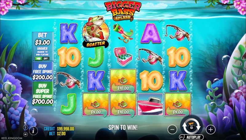 Bigger Bass Splash gameplay screenshot