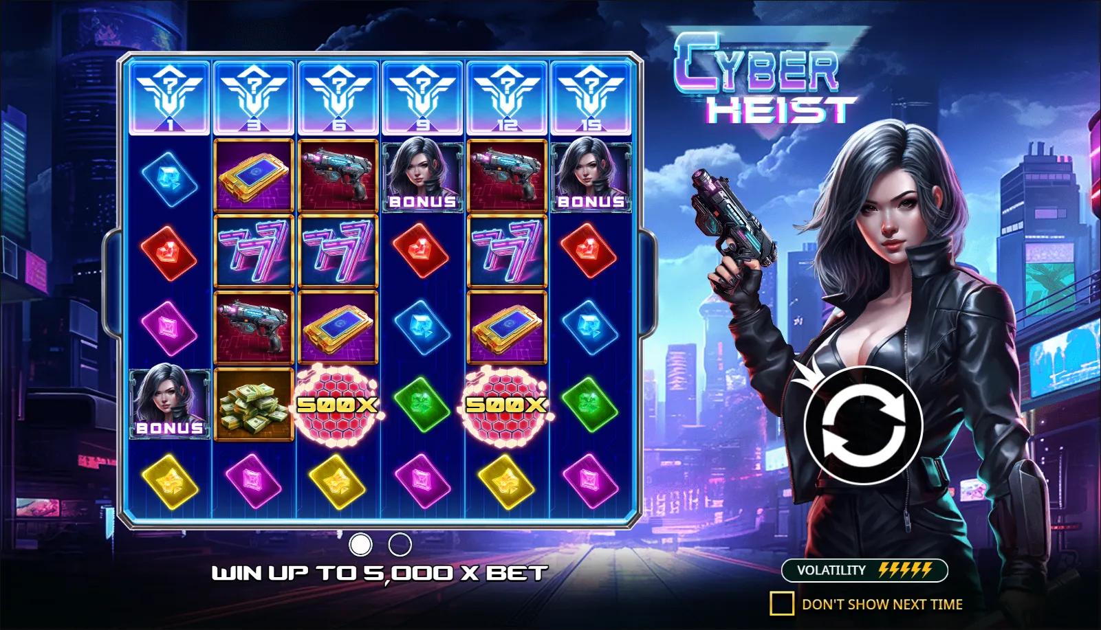 Cyber Heist - Ante Bet active on Pragmatic Play's Cyberpunk slot