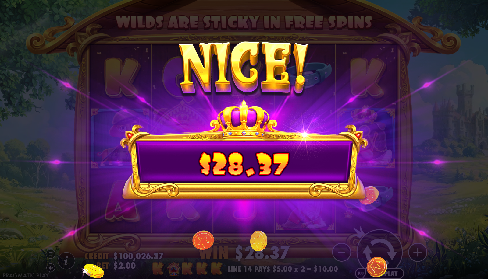 The Dog House - Royal Hunt slot gameplay screenshot