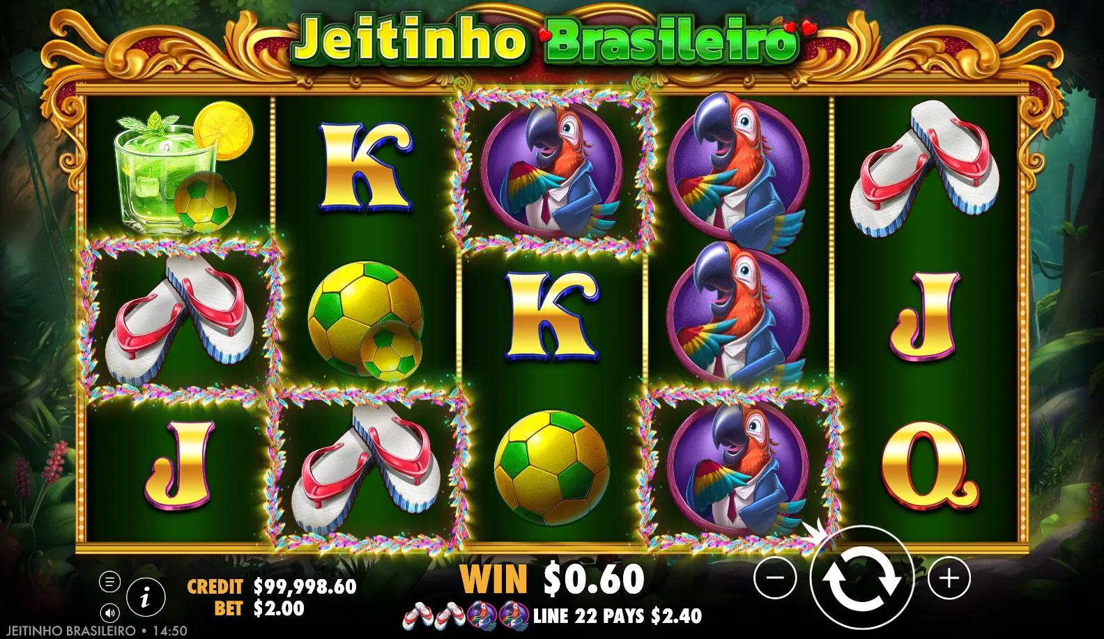 Jeitinho Brasileiro by Pragmatic Play with Cash Collect on Brazilian-themed reels