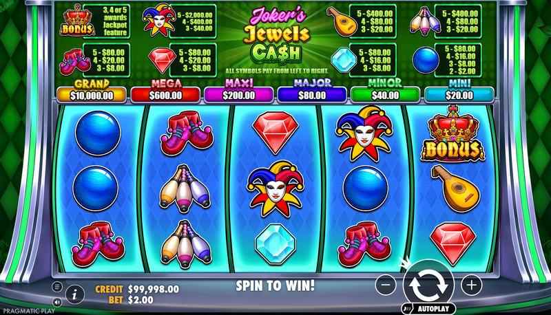 Joker's Jewels Cash gameplay screenshot