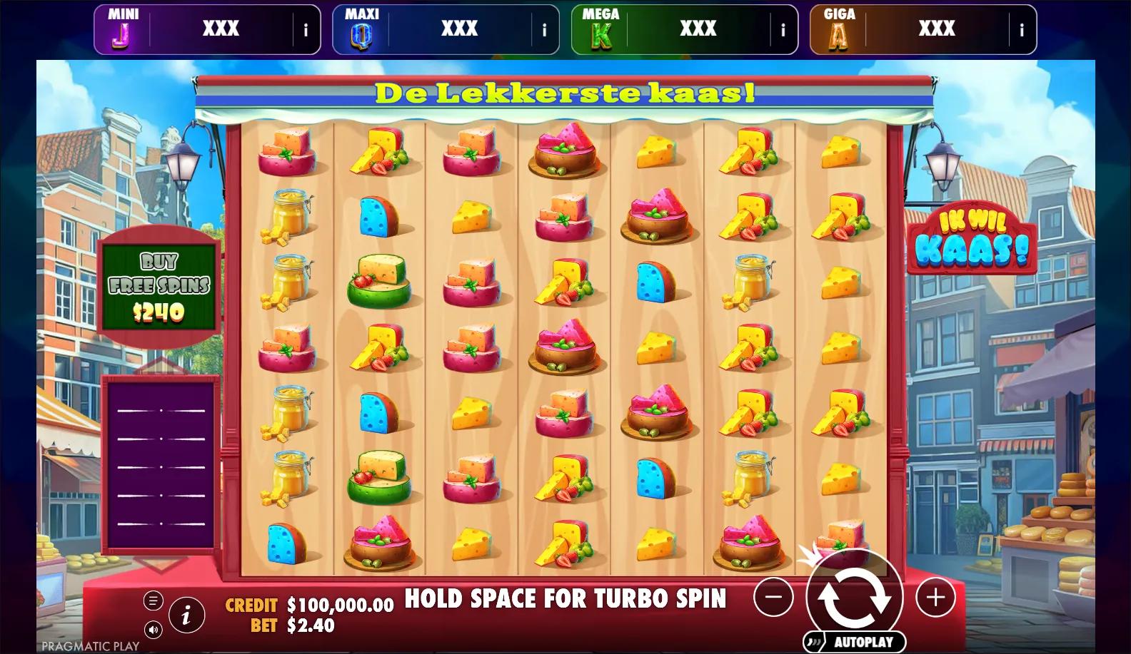 Ik wil Kaas slot gameplay screenshot
