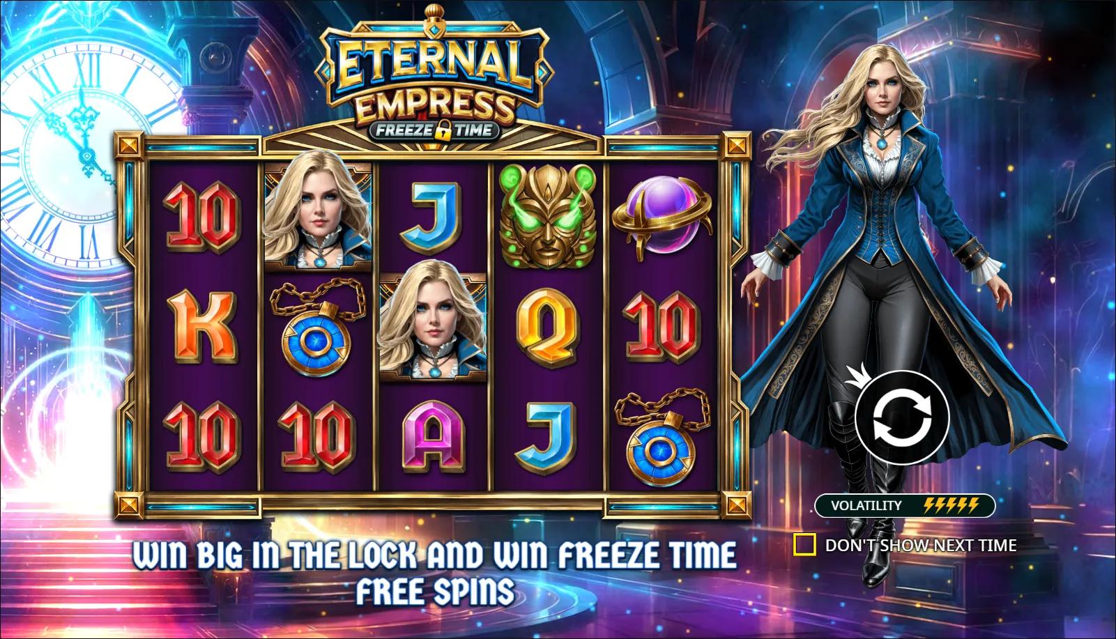 Fantasy slot Eternal Empress - Freeze Time from Pragmatic Play during gameplay