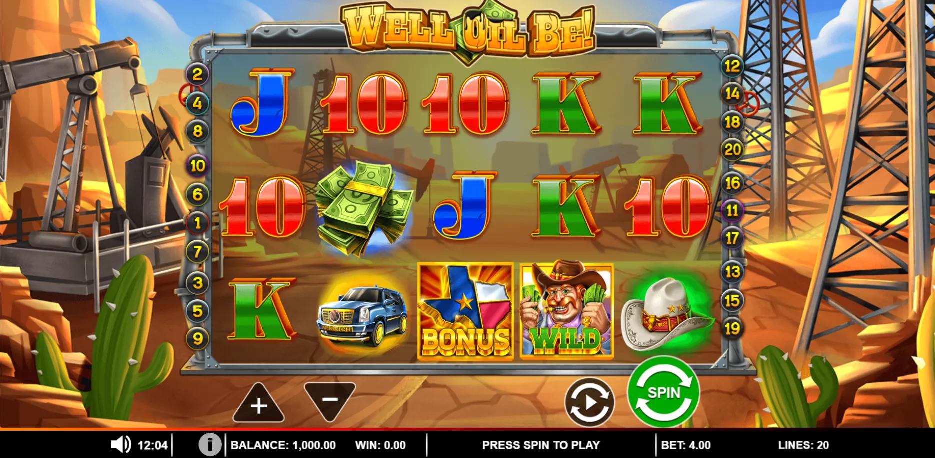 Well Oil Be! slot gameplay screenshot